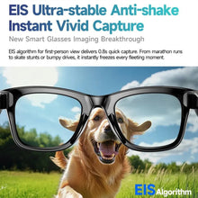 Load image into Gallery viewer, AI Smart Glasses with Camera and Bluetooth, 8MP 2K HD Camera Glasses, AI Voice Control, AI Photo Recognition and Translation, Smart Anti-Blue Light Glasses