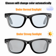 Load image into Gallery viewer, AI Smart Glasses with Camera and Bluetooth, 8MP 2K HD Camera Glasses, AI Voice Control, AI Photo Recognition and Translation, Smart Anti-Blue Light Glasses
